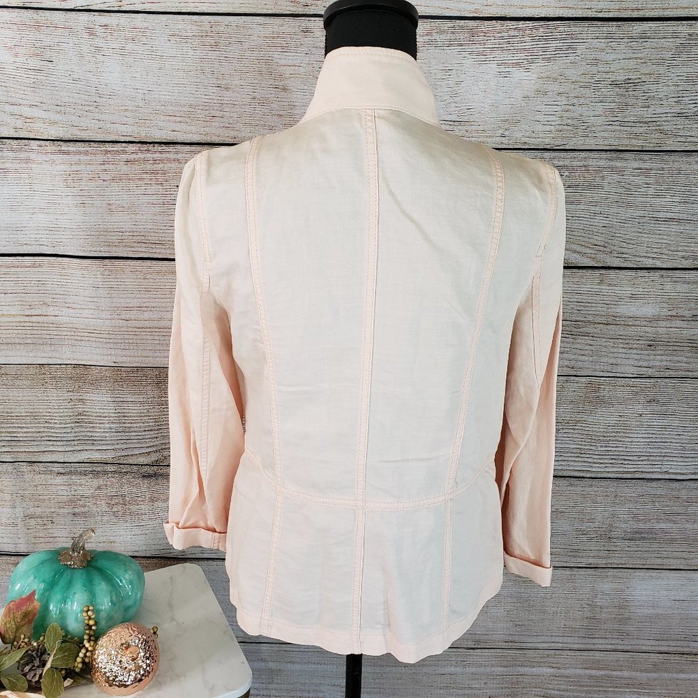 TALBOTS BLUSH ZIPPER JACKET - SIZE 6 - Picture 6 of 11